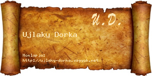 Ujlaky Dorka névjegykártya